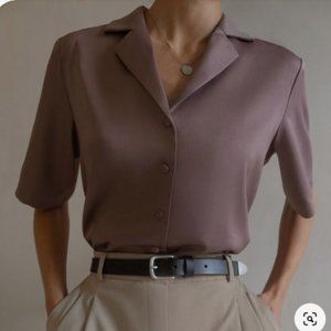 LICHI Flowing short-sleeve blouse